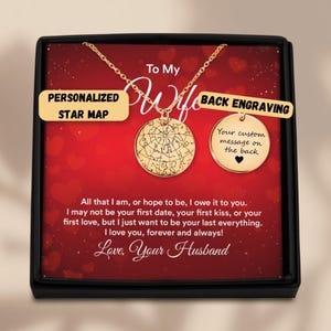 Personalisierte Frau Geschenk, Nachricht Karte Halskette, Schmuck Geschenk für Frau, Frau Benutzerdefinierte Nachricht Geschenk, Sentimental Geschenk, Jubiläumsgeschenke für Frau