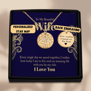 Schöne Frau Geschenk, personalisierte Nachricht Karte Halskette, Schmuck Geschenk für Frau, Frau benutzerdefinierte Nachricht Geschenk, Sentimental Geschenk, Jubiläumsgeschenk
