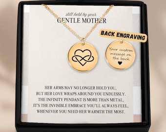 Regalos por la pérdida de una madre, regalo de condolencia por la pérdida de una madre, collar conmemorativo, regalo por la pérdida de una madre, regalo para mujeres, regalo conmemorativo para una madre, regalo de duelo