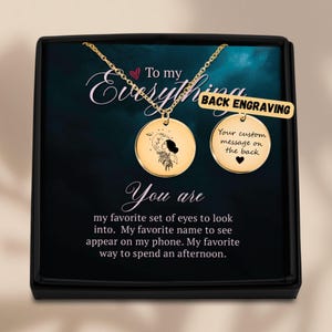 Personalized Soulmate Necklace, Gift For Wife, Girlfriend Gift, You are my everything, Anniversary Gift, Promise Necklace, Gifts for Her