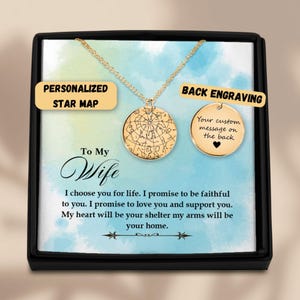 Gepersonaliseerde mooie vrouw cadeau, berichtenkaart ketting, sieraden cadeau voor vrouw, vrouw aangepast bericht cadeau, sentimenteel cadeau, jubileumcadeau