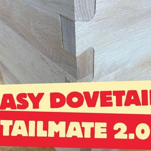 TailMate Dovetail Router Jig: Wood Joinery Tool for Drawers & Cabinets