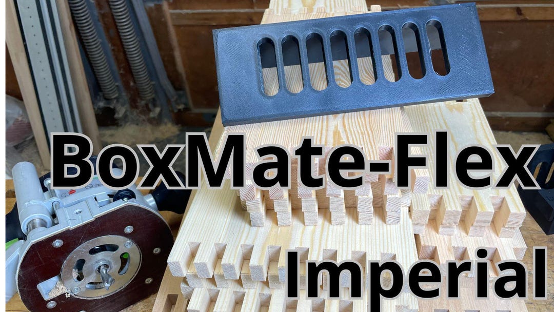 Boxmate-flex Imperial Box Joint Jig – Adjustable Width Jig for 3/8 ...