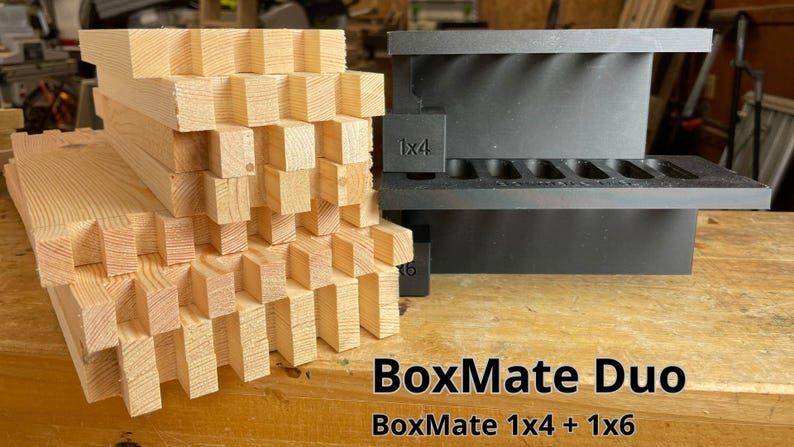 Box Joint Jig for Router: Woodworking Cabinet & Drawer Template BoxMate Duo
