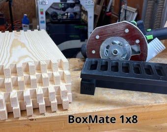 Box Joint Jig STL File: Router Template for 1x8 Lumber (Digital Download)