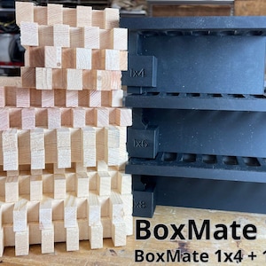 Box Joint Router Jig STL Files: 1x4, 1x6, 1x8 Lumber Templates (Digital Download))