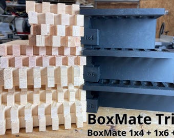 Box Joint Router Jig STL Files: 1x4, 1x6, 1x8 Lumber Templates (Digital Download))