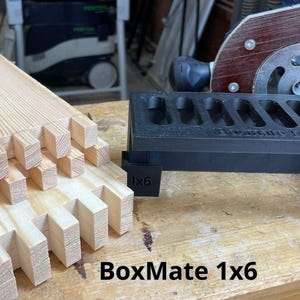 Box Joint Jig STL File: Router Template for 1x6 Lumber (Digital Download)