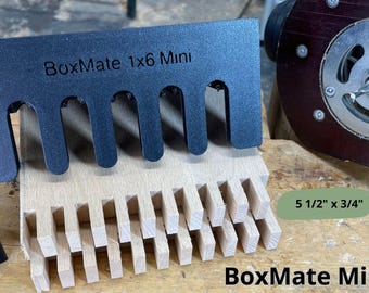 Box Joint Mini Router Jig, STL File | 1x6 Woodworking Template (Digital Download)
