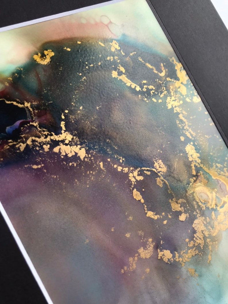 8x10 Alcohol Ink Art Color Alcohol Ink Art Alcohol Ink Painting Abstract Alcohol Ink Original Alcohol Ink 8x10 Abstract Art
