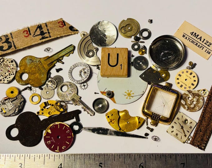 Found Object Pieces, Assemblage, Altered Art, Vintage Metal Parts ...