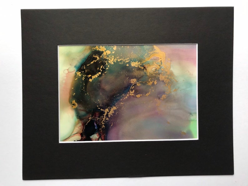 8x10 Alcohol Ink Art Color Alcohol Ink Art Alcohol Ink Painting Abstract Alcohol Ink Original Alcohol Ink 8x10 Abstract Art