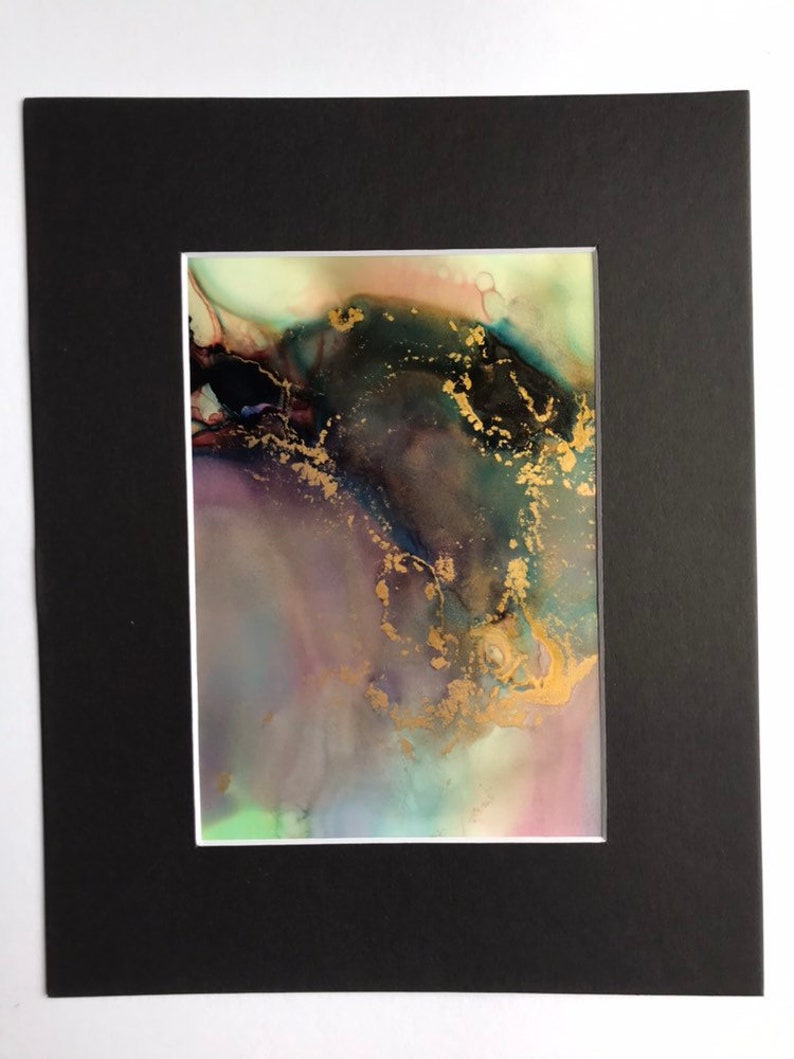 8x10 Alcohol Ink Art Color Alcohol Ink Art Alcohol Ink Painting Abstract Alcohol Ink Original Alcohol Ink 8x10 Abstract Art