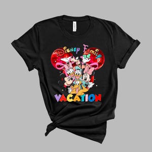 Disney Characters Sublimation Bundle, Disney Vacation PNG Designs, Family Trip Cruise Digital Download, Disneyland Shirt Design PNG Bundle image 2