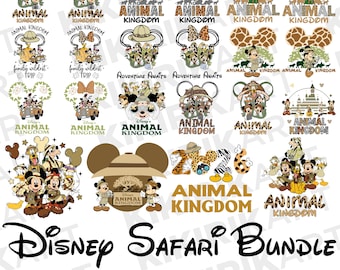 Disney Safari SVG Bundle, Animal Kingdom PNG, Family Wildest Trip EPS, Mickey Minnie Safari, Adventure Awaits Cut Files, Disney Svg Bundle