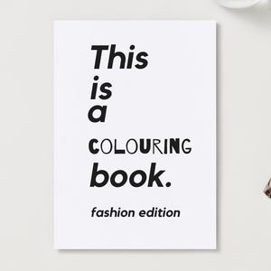 fashion colouring book