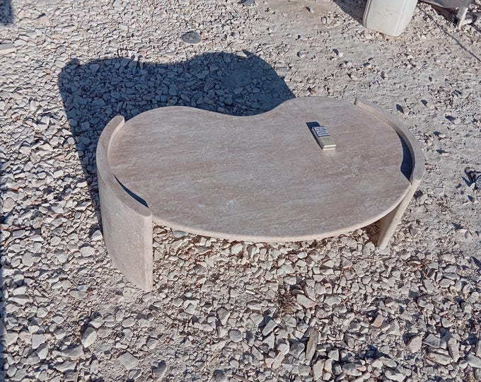 travertine elegant and luxurious coffee table gentle and polite