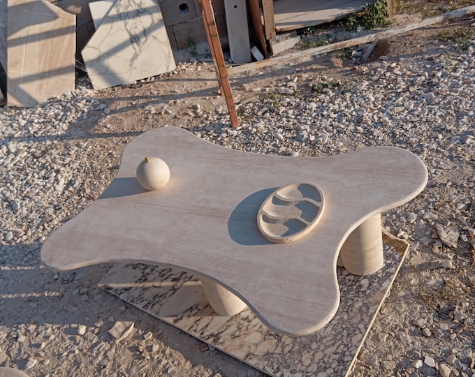 traverten zarif masa 1.sınıf kaliteli ürün özenle işlenmiş orta sehpa