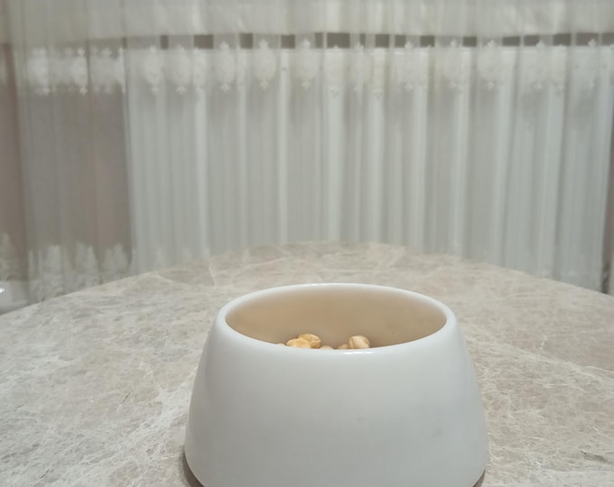 marble pet bowl, natural white marble dog bowl, marble cat bowl, gifts for women, home gifts