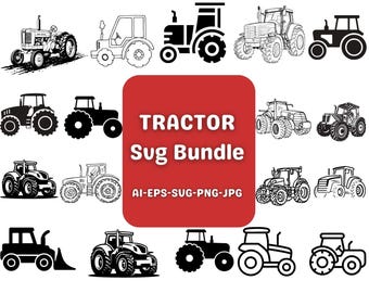 Vintage Tractor SVG Bundle – Farm Machine Clipart (Digital Download)