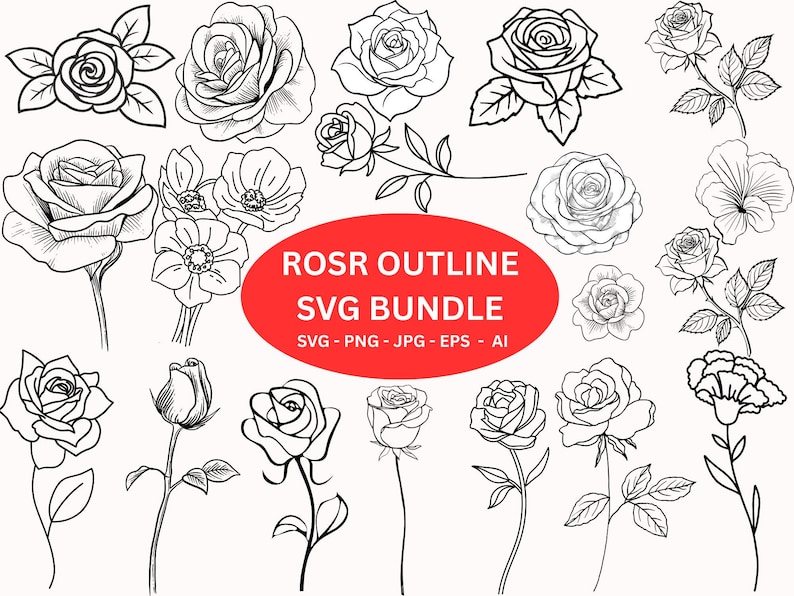 Rose Flower Bundle SVGs,Rose outline svg,DXFs Rose svgs,silhouette cut file for Cricut,Roses Vectors,flower sticker svg,Eps Png Dxf
Minimalist Rose SVG Bundle, Line Art Rose Cut Files, Simple Flower Svg PNG DXF, Floral Outline Clipart for Cricut, Commercial Use Floral
Roses SVG Bundle | Roses SVG | Cut File | Commercial Use | Roses Template SVG | Rose Bouquet | Clip Art