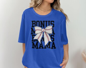 Bonus Mom Baseball-T-Shirt: Aquarell Schleife, Spieltag-T-Shirt