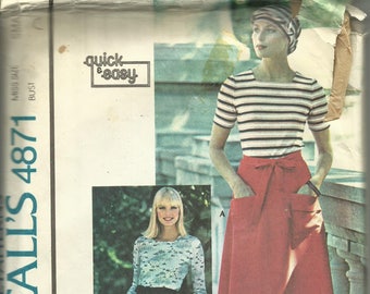 Reversible and Adjustable Cotton Wrap Around Skirt With Pocket 18