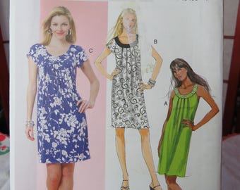 2010 BUTTERICK Schnittmuster B5488 - UNGESCHNITTEN und FOLDED - Damenkleider - Größen xS-M