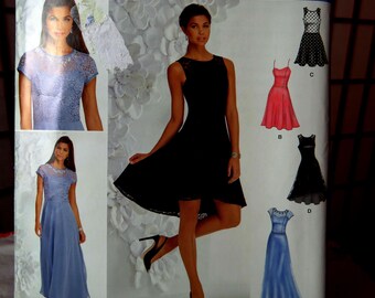 2015 SIMPLICITY Pattern 1195 - Sewstylish/Threads Magazine - Dress w/ Length Bodice Variation - UNCUT and Factory FOLDED -  Sizes 4-12