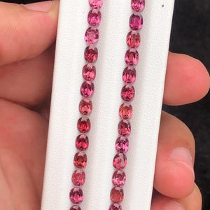 Naturlig granat kalibrerad storlek röd oval slipning 15,85 ct Mycket bra för smycken