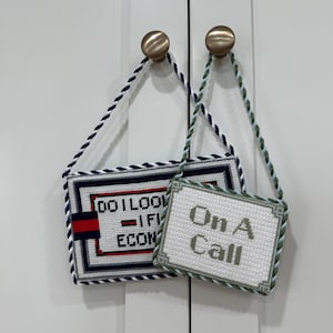 Needlepoint Door Hanger Finishing