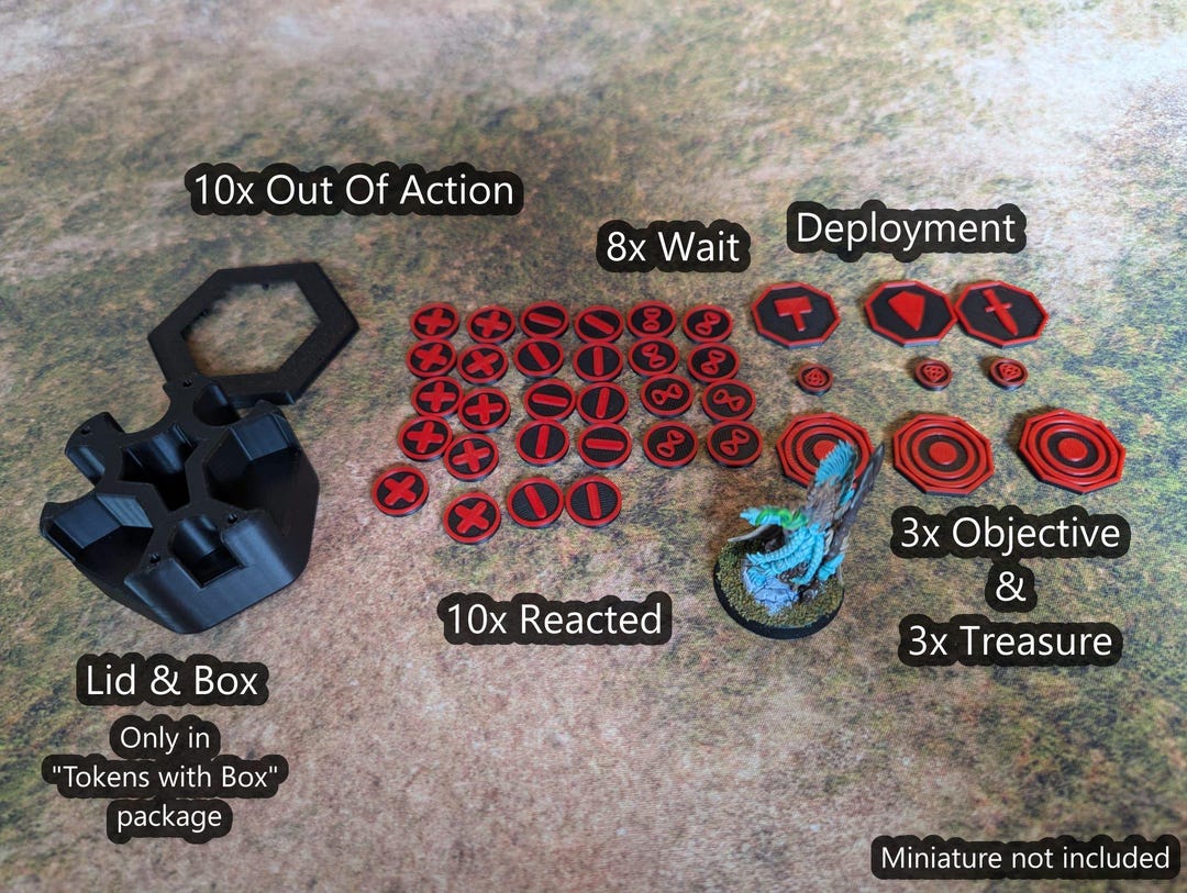 Warcry Activation Token Set With Optional Storage Box: Objective ...