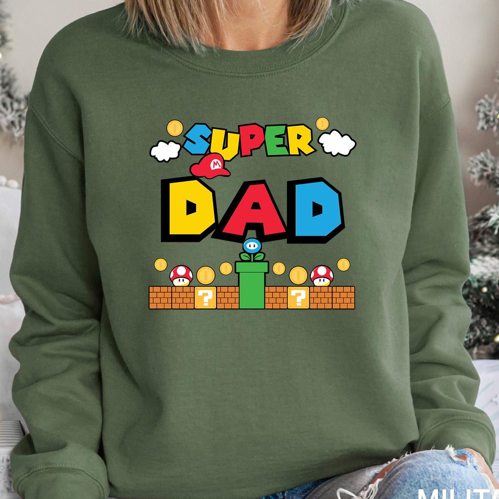 Super Mario Sweatshirt, Mario Mom Dad Bro Sis Sweatshirt, Mario Sweatshirts, Custom Mario Sweatshirt, Customize Mario Sweatshirt, 351386 Iconictees
