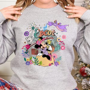 Disney Characters Epcot Sweatshirt, Disney Epcot International Flower & Garden Festival 2025 Hoodie, Disney Matching Crewneck 353053