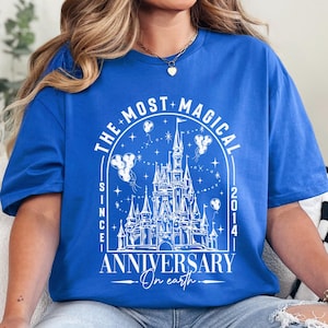 Disneyland The Most Magical Anniversary On Earth Shirt, Disneyland Honeymoon, Magical Castle Anniversary, Magic Kingdom Trip 353382