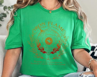 Iron Flame Shirt, Fourth Wing Shirt, Dragon Rider Shirt, Rebecca Yarros Violt Sorrengail Tee, Bookish Basgiath War College Shirt 354640