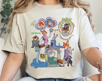 Coquette Mirror Zootopia Shirt, Judy Hopps Nick Wilde Shirt,Welcome To Zootopia Disney Shirt, Locket Zootopia Tee 354663
