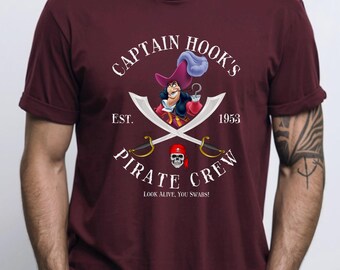 Captain Hook'S Pirate Crew Shirt, Disney Family Shirt, Disney Pirate Shirt, Captain Hook Shirt, 351171