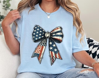 Coquette 4th of July Shirt, Coquette USA Flag Shirt, American Flag Shirt, 4th July Party Shirt, American Shirts, Trendy Summer Shirts 353217