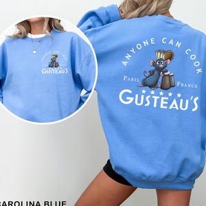 Disney Ratatouille Sweatshirt, Disney Cute Mouse Sweatshirt, Chef Remy Hoodie, Pixar Ratatouille Crewneck, Remy Gusteau&#39;s Sweatshirt 353011