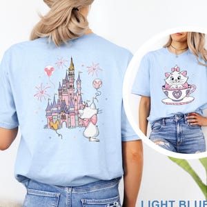 Marie Cat Tea Cup Party Shirt, The Aristocats Disney Castle Shirt, Disney Family Tee, Disneyland Cat Lady Tee 352898