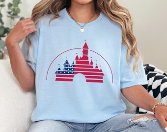 Magic Kingdom Castle 4th Of July Shirt, Disney 4th of July Tee, Magic Kingdom Patriotic Shirt, Disney Independence Day Shirt 352972