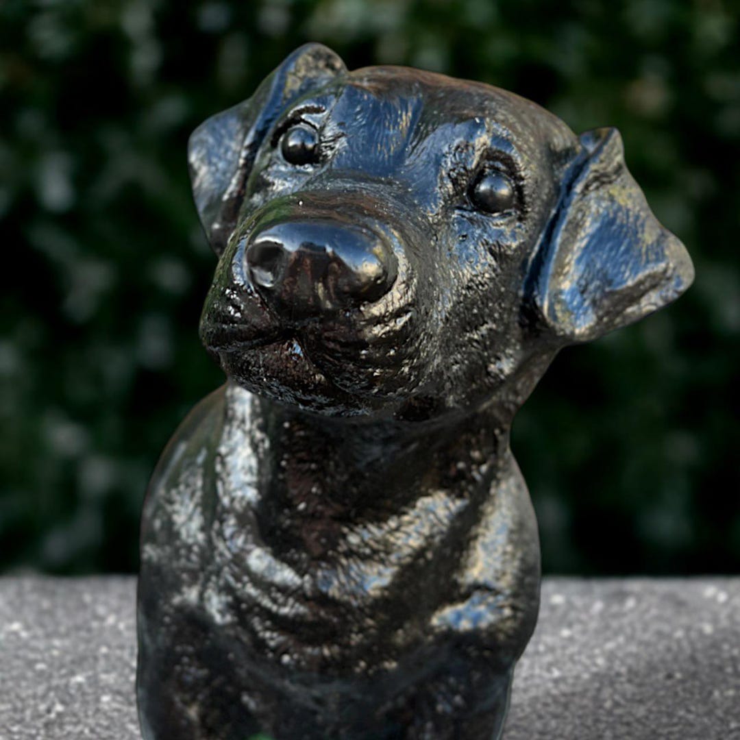 Concrete Labrador Statue Labrador Garden Sculpture Sitting Labrador ...
