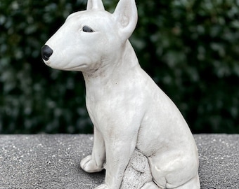 ブルテリア（白）、犬自然なサイズの像、限定版、ArtDog - Etsy 日本
