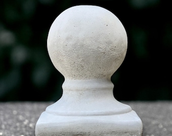 Escultura de esfera grande Figura de bola de hormigón Estatua de esfera para exterior Decoración de jardín y hogar Esfera hecha a mano Arte de patio Regalo para amantes de las bolas