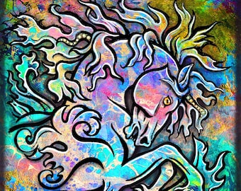 Hippocampus (Seahorse), Fine Art Print