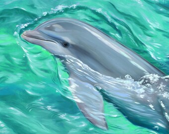 Dolphin Smile Fine Art Print