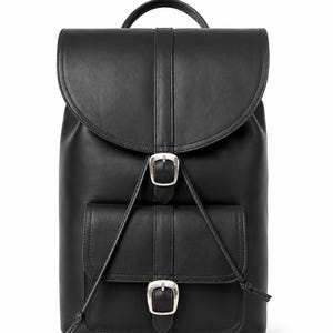 Black Leather Backpack, Handmade Leather Rucksack, Vintage Backpack, Laptop Backpack, Travel Backpack, Men’s Leather Bag