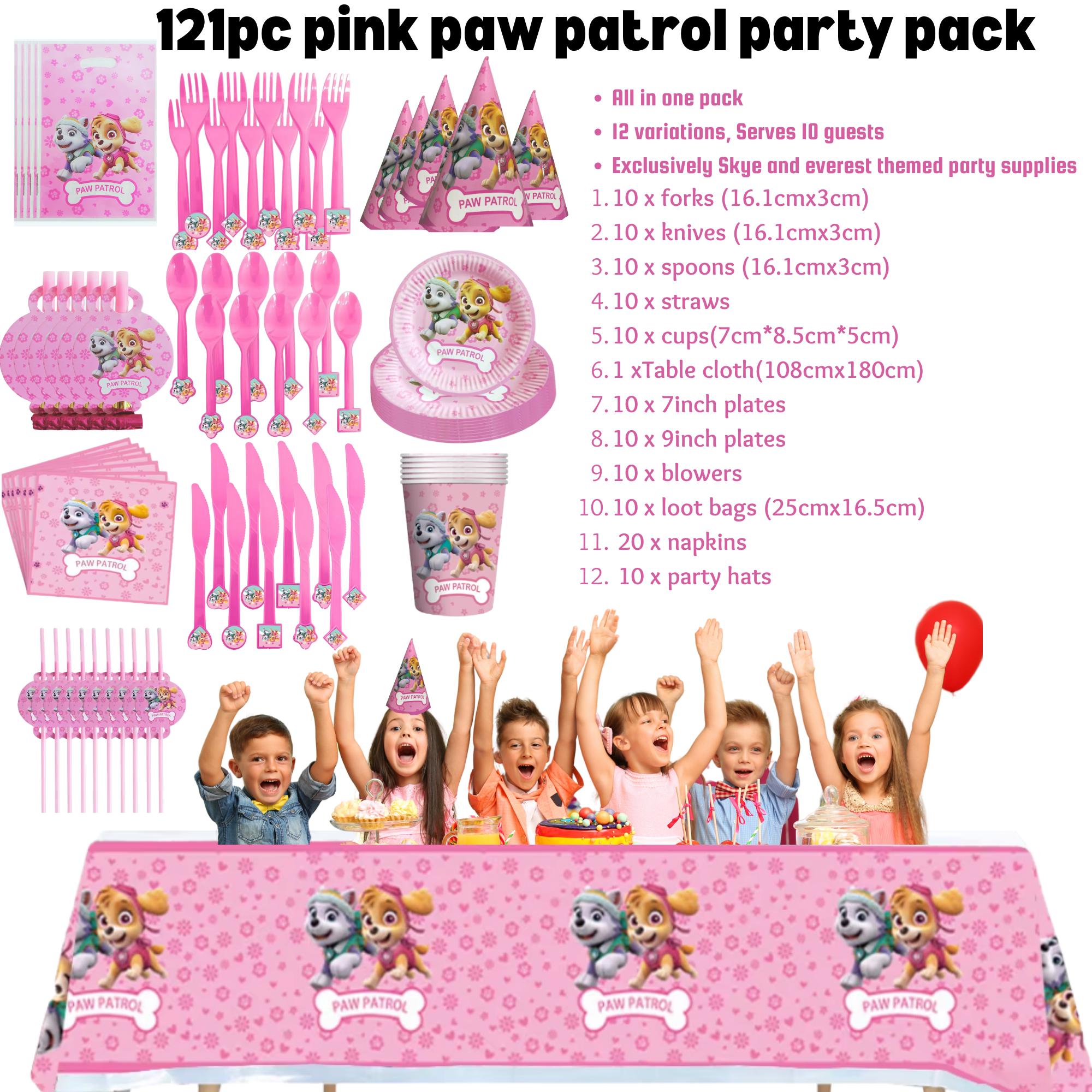 Pegatinas Reutilizables De Paw Patrol Girl Power Pink - Seis Hojas Idénticas, Producto Oficial, Perfectas Para Bolsas De Fiesta, Manualidades Y Decoración
