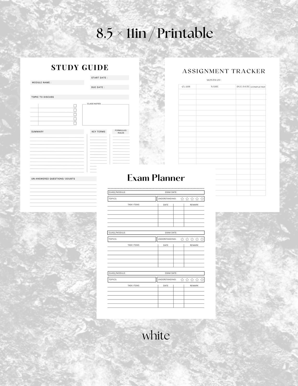 Student Planner/template - Etsy